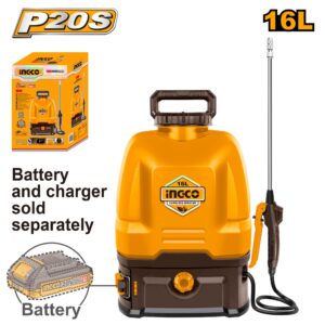 Fumigador mochila 16Lt inalámbrico 20v sin batería y sin cargador