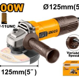 Esmeriladora angular 5" 900w 5000-12 000rpm 110-120v VELOCIDAD VARIABLE