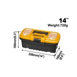 Caja para herramientas plástica 14" negro/amarillo