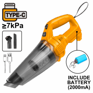 Aspiradora para auto 5 lts recargable con cable USB